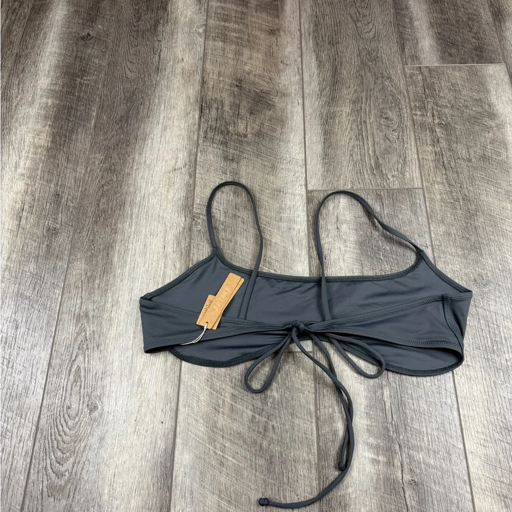 Skims Grey Bikini Top‎
